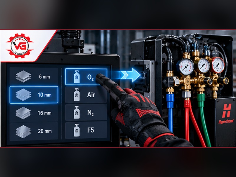 Chi tiết 5 Cải Tiến Vượt Trội Của Máy Cắt Plasma Hypertherm 10 autogas