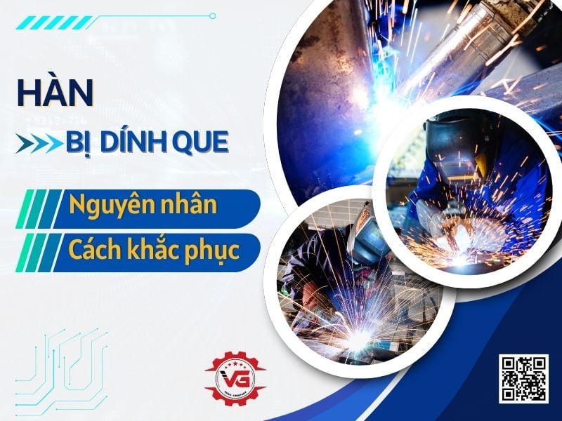 hàn bị dính que