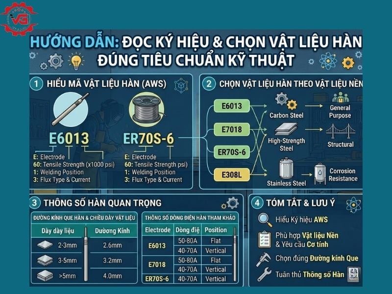 Phổ biến Vật Liệu Hàn Là Gì? Vai Trò, Cách Phân Loại & Tiêu Chuẩn 12 doc ky hieu vat lieu han