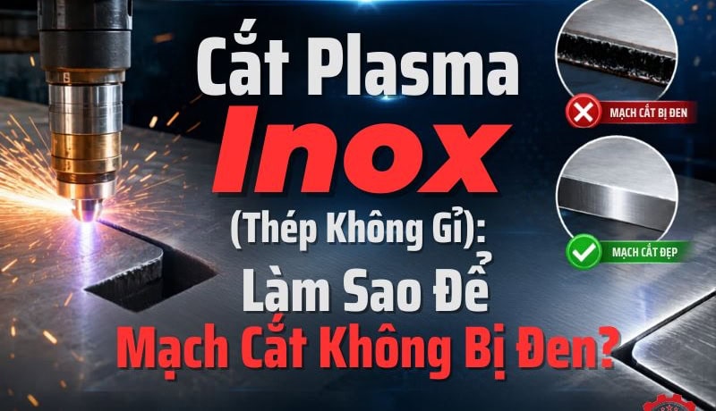 Thông tin Cắt Plasma Inox (Thép Không Gỉ): Làm Sao Để Mạch Cắt Không Bị Đen? 6 cắt plasma inox không bị đen