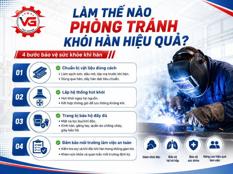 Suy nghiệm Khói Hàn Có Độc Không? Cách Phòng Tránh Hiệu Quả 7 cach han che khoi han
