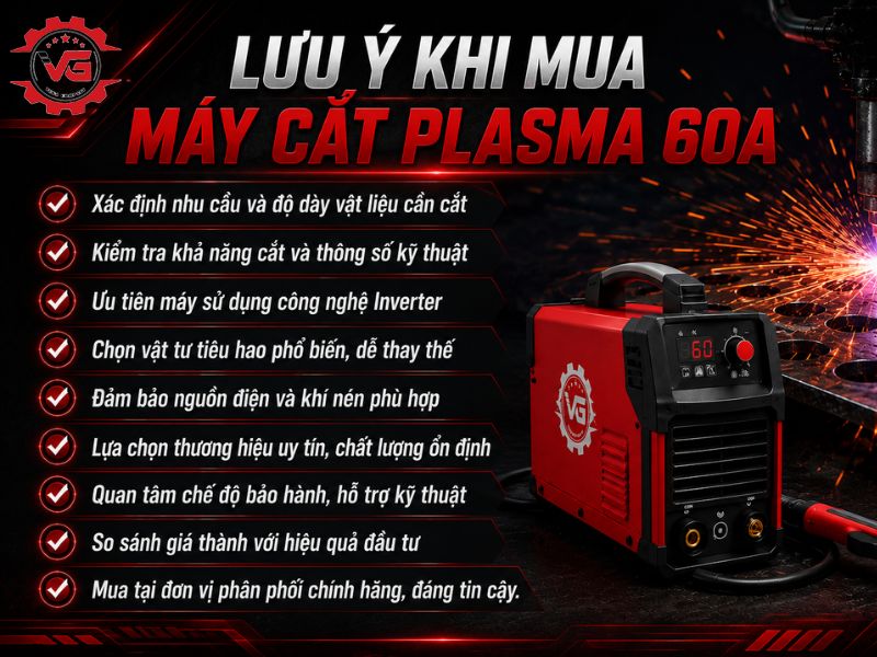 Phổ biến Máy Cắt Plasma 60A: Đặc Điểm, Ứng Dụng, Top Sản Phẩm 21 luu y gi khu mua may cat plasma 60a