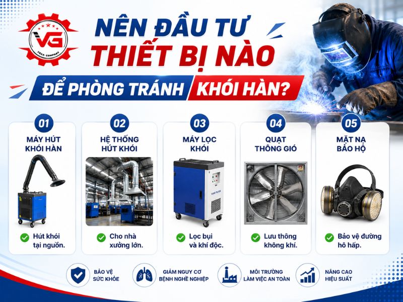 Suy nghiệm Khói Hàn Có Độc Không? Cách Phòng Tránh Hiệu Quả 8 thiet bi phong tranh khoi han