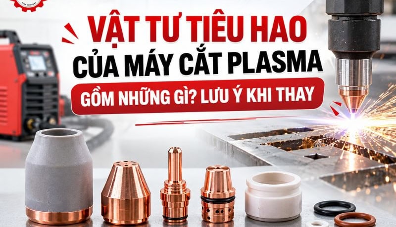 Tham khảo Vật Tư Tiêu Hao Máy Cắt Plasma Gồm Những Gì? Lưu Ý Khi Thay 8 vật tư tiêu hao của máy cắt plasma